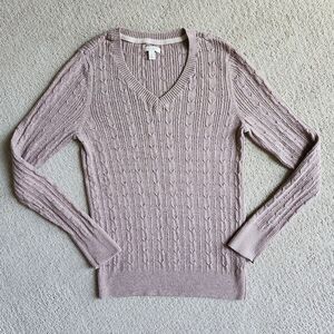 Sonoma womens kaki camel brown small long sleeve‎ sweater